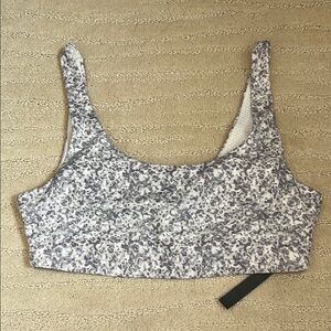 Vuori Gray Patterned Sports Bra